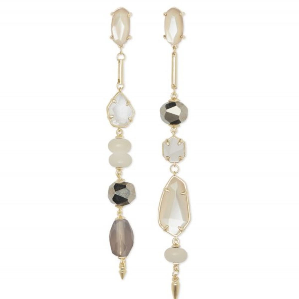 New Kendra Scott Gold Cosette Drop Earrings - Picture 4 of 4